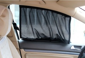 黒い太陽の保護2014年新しい車のサンシェード側スライディングレール付きccl01-b車の窓のカーテン-送料無料